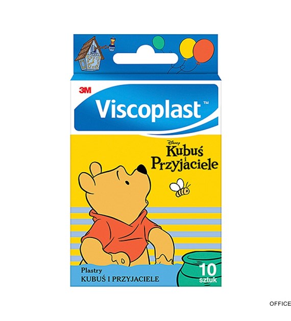 Zestaw plastrów VISCOPLAST, 10szt., KUBUŚ I PRZYJACIELE, MIX KOLOR