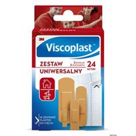 Zestaw plastrów VISCOPLAST, 24szt., 2rodzaje/5rozmiarów mix kolor UNIWERSALNE 4054596798328