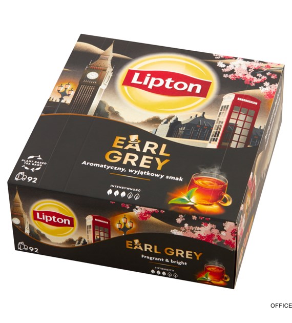 Herbata LIPTON EARL GREY 92 torebek czarna