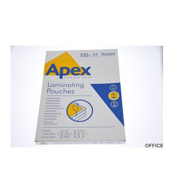 APEX folie do laminacji A4 STANDARD op. 100szt. 6003301 FELLOWES