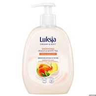 LUKSJA Mydło w płynie z dozownikiem 500 ml Peach&White Tea