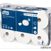 Papier toaletowy TORK SmartOne midi JUMBO biały makulatura z celulozą 207m (6) T8 472242 do doz.680000.