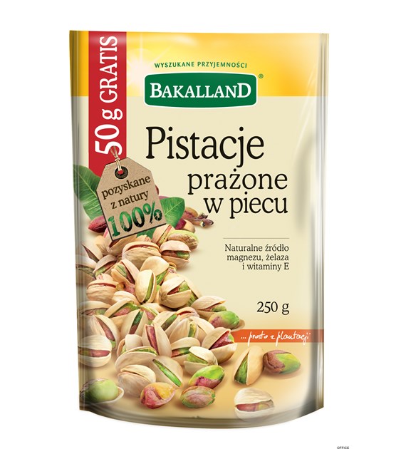 Pistacje prażone 250g BAKALLAND