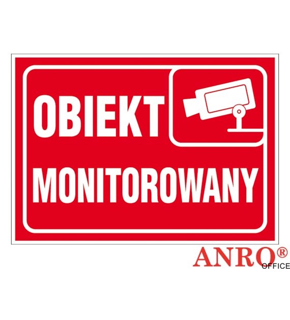 Naklejka informacyjna obiekt monitor/BHP Z-R111 F 150X210 ANPRO