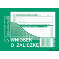 408-5 Wniosek o zaliczkę MICHALCZYK&PROKOP A6 40 kartek