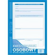 504-A1 Kwestionariusz osobowy dla osoby ubiegającej się o zatrudnienie (offset) Michalczyk (X)