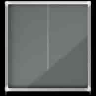 Gablota filcowa Nobo Premium Plus 12xA4, szara (drzwiczki przesówne) 1915337