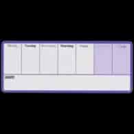Mały tygodniowy planer Nobo 140x360mm, fioletowy 1904048