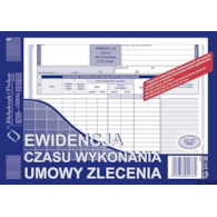 511-3E Ewidencja czasu wykonania zlecenia A5 offset MICHALCZYK&PROKOP