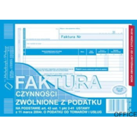 198-3E Faktura czynności zwolnione z podatku A5 (o+1k) MICHALCZYK&PROKOP