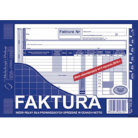 103-3E Faktura VAT netto (pełna) A5 oryginał+kopia  MICHALCZYK i PROKOP