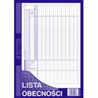 506-1 Lista obecności MICHALCZYK&PROKOP A4 40 kartek