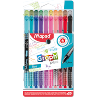 Cienkopis GRAPH PEPS DECO 20 szt etui Maped 749051 (X)