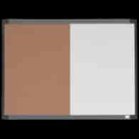 Mała tabliczka CombiBoard 585x430mm, tablica suchościeralna biała i korkowa (pół na pół) Nobo 1903784