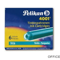 Naboje do piór, krótkie turkusowe 301705 Pelikan