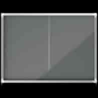 Gablota filcowa Nobo Premium Plus 18xA4, szara (drzwiczki przesówne) 1915338