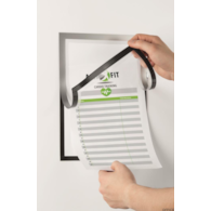 Duraframe NOTE A4 samoprzylepna ramka srebrna DURABLE 499323