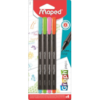 Cienkopis GRAPH PEPS kolory fancy 4 szt Maped 749143
