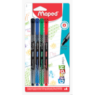 Cienkopis GRAPH PEPS DECO kolory  basic 4 szt blister Maped 749044