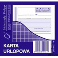 507-6 Karta urlopowa MICHALCZYK&PROKOP 2/3 A6 40 kartek