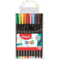 Cienkopis GRAPH PEPS 10szt.etui 749150 MAPED 0.4mm