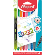 Cienkopis GRAPH PEPS DECO 8 szt blister Maped 749048 (X)