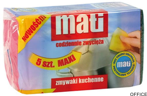Zmywaki gąbka do zmywania  Maxi (5 szt.) MATI 08267