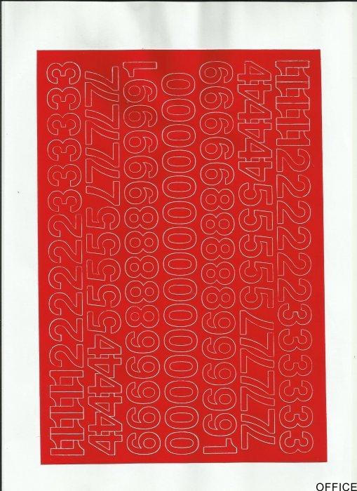 CYFRY samop. 2cm (8) zielone ARTDRUK