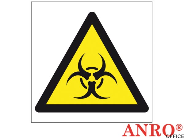 Naklejka OSTRZEŻENIE PRZED SKAŻENIEM BIOLOGICZNYM ZZ-16O F 200X200 ANPRO