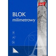 Blok milimetrowy A4 20kartek UNIPAP