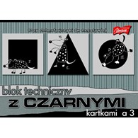 Blok tech czarny kar.  A3 10kartek 180gr/m2 UNIPAP