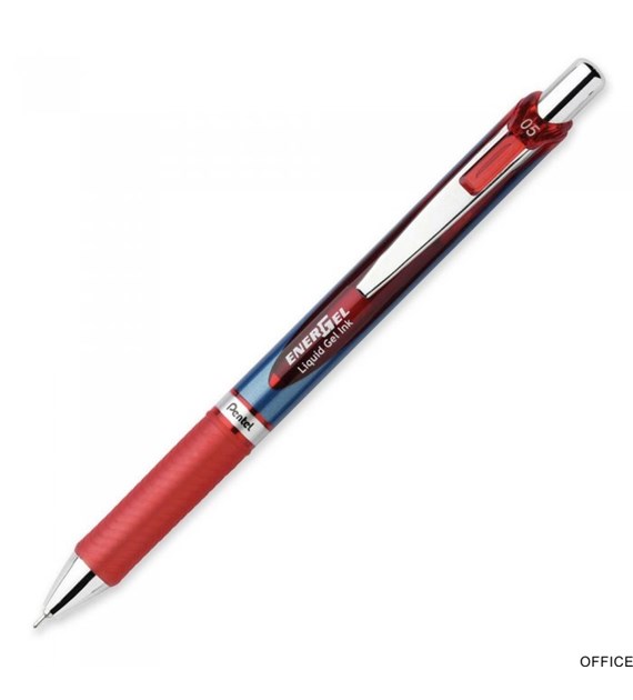 Cienkopis kulkowy 0,5mm czerwony BLN75-B PENTEL