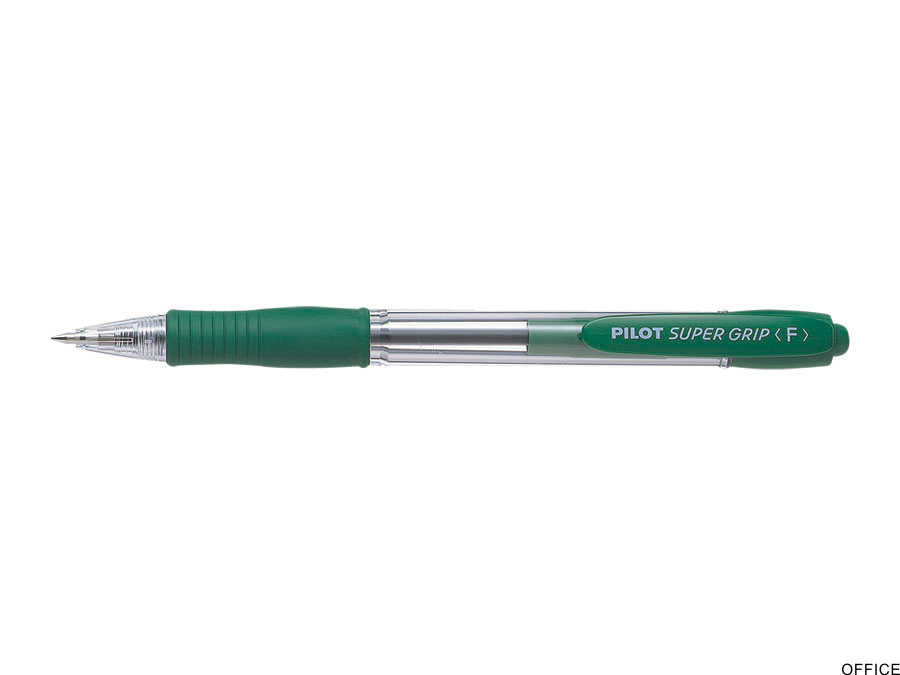 Długopis olejowy PILOT SUPER GRIP zielony PIBPGP-10R-G