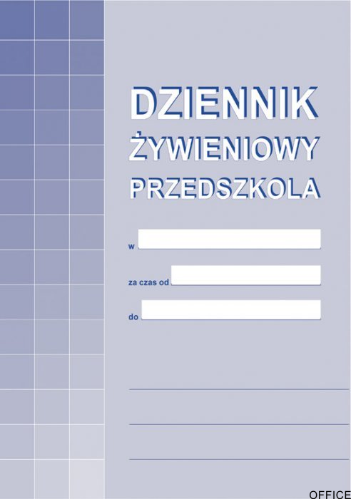 A-10-1 Dziennik żywieniowy przedszkola