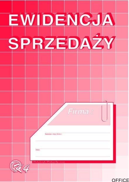 K-04 Ewidencja sprzedaży (pion) A5 MICHALCZYK&PROKOP