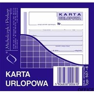 507-6 Karta urlopowa MICHALCZYK&PROKOP 2/3 A6 40 kartek