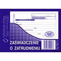 502-5 Zaświadczenie o zatrudnieniu MICHALCZYK&PROKOP A6 80 kartek