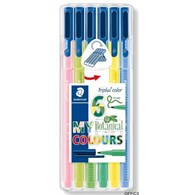 Flamaster Triplus, 1 mm, 6 szt. w etui, Botanical,  Staedtler S 323 SB6CS8