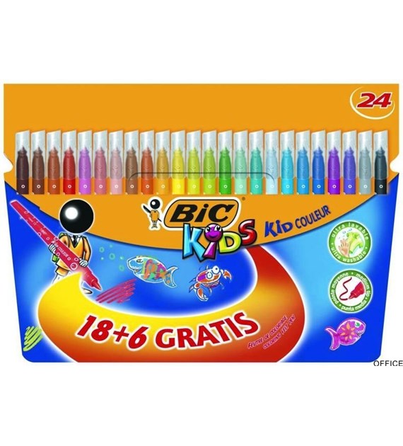 Flamastry BIC Kids Kid Couleur 24 szt 8418005