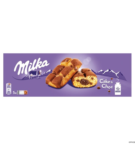 Ciastka MILKA Cake&Choc biszkoptowe z kawałkami czekolady 175g