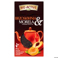 Herbata BIG-ACTIVE brzoskwinia i morela 80g liściasta