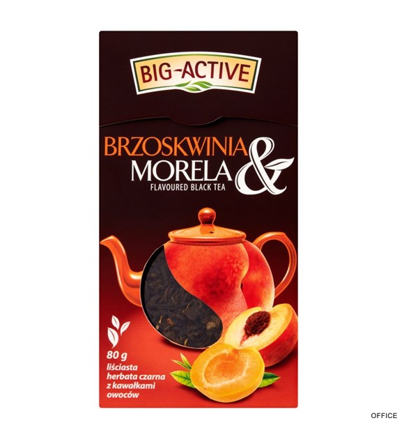 Herbata BIG-ACTIVE brzoskwinia i morela 80g liściasta