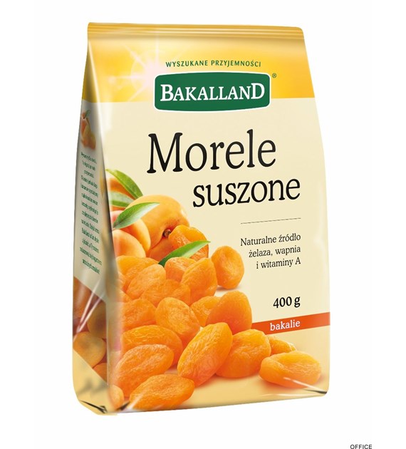 Morele suszone 400g BAKALLAND