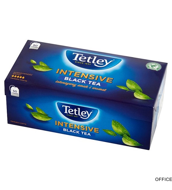 Herbata TETLEY INTENSIVE czarna 50 saszetek z zawieszką