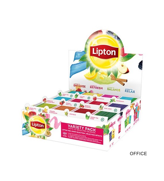 Herbata LIPTON Variety Pack - 12 smaków x 15 kopert fol.