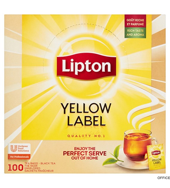 Herbata LIPTON Yellow Label (100 kopert fol.) czarna