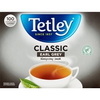 Herbata TETLEY CLASSIC EARL GREY czarna 100 saszetek bez zawieszki