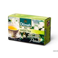 Herbata DILMAH GREEN JAŚMIN 20t*1,5g zielona