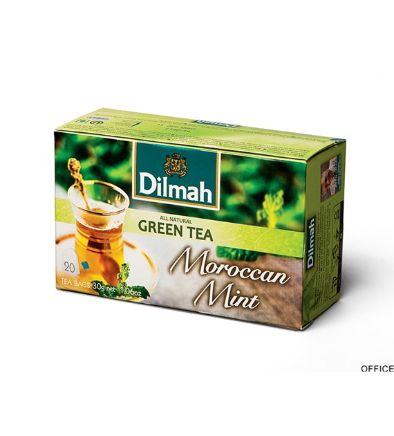 Herbata DILMAH GREEN TEA zielona&mięta 20t MOROCCAN