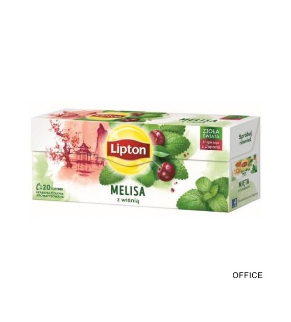 Herbata LIPTON MELISA Z WIŚNIĄ 20t ziołowa